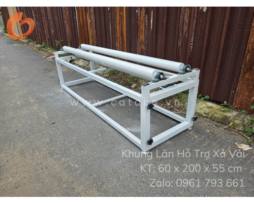 Khung Lăn Hỗ Trợ Xả Vải Cuộn Nặng